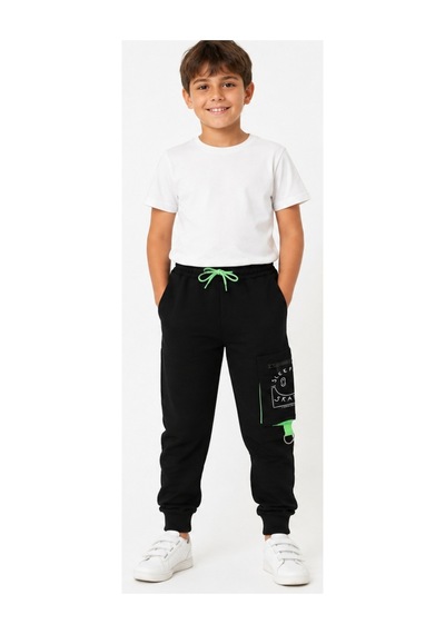 İrem Çocuk Giyim Erkek Çocuk /kız Çocuk Cep Üzeri Sleep Yazı Desenli Kargo Cepli Lastikli Siyah Eşofman Altı Siyah İrem Çocuk Giyim Erkek Çocuk /kız Çocuk Cep Üzeri Sleep Yazı Desenli Kargo Cepli Lastikli Siyah Eşofman Altı Siyah