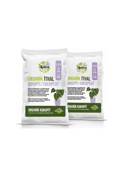 2 Adet 2,5 Litre Hindistan Cevizi Torfu Cocopeat Kokopit Ponza