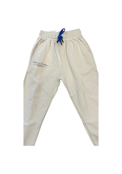 Zekids Erkek Çocuk Bel Paça Lastikli Gabardin Pantolon-12630-krem Krem