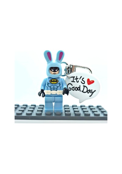 Batman Bunny Suit Tavşan Kostümlü Batman Figürlü Charm Anahtarl