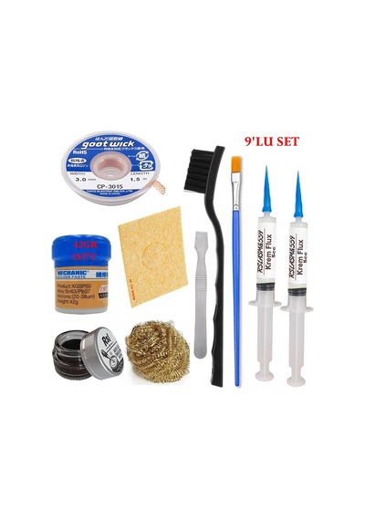 Mechanic Krem Lehim 183 C 42gr Havya Uc Temizleyici Flux Lehim Toplama Cp-3015 Lehim Emme Teli Spatula Seti03