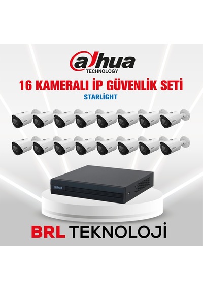 Dahua 16 Kameralı 2 Mp Ip Güvenlik Kamera Seti