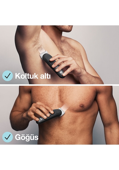 Braun BodyGroomer 3 BG 3340 SkinShield Teknolojisi 3 Ek Parçalı Vücut Bakım Seti