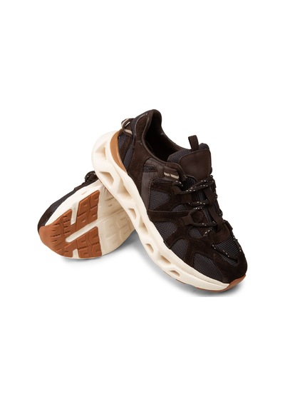Deery Kadın Hakiki Süet Kahverengi Sneaker Ayakkabı - M1128zkhvc01