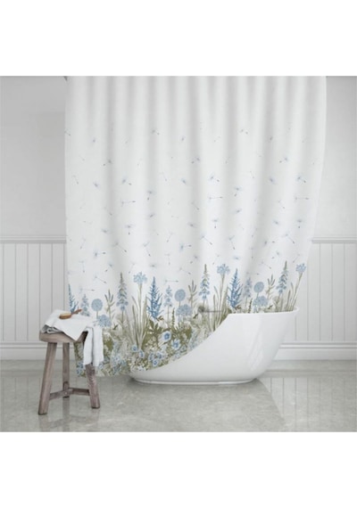 Prado Kır Banyo Perdesi, Duş Perdesi 180x200 Cm Çok Renkli