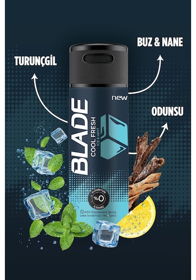 Blade Cool Fresh Sprey Deodorant 150 ML