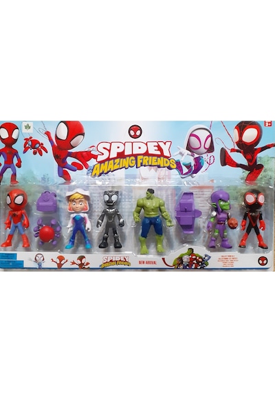 SPIDEY AMAZING FRIENDS SPİDERMAN 6 LI FİGÜR OYUNCAK