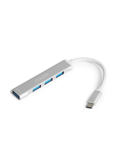 Dark Connect Master X4 Usb3.0 To 3Xusb2.0/1Xusb3.0 Hub Gri (Dk-Ac