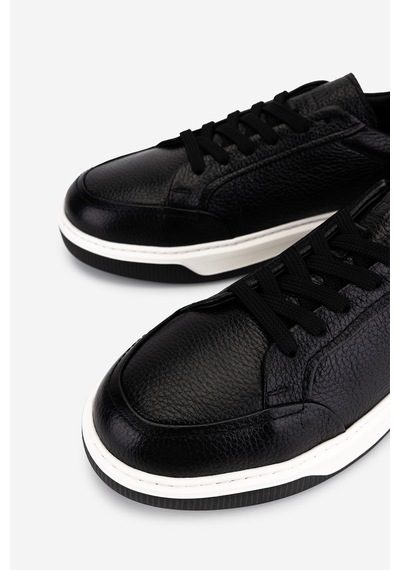 Valmenti Erkek Hakiki Deri Siyah Floter Sneakers & Spor Ayakkabı 1212 2506 Erk Ayk Y26 Sıyah Fltr
