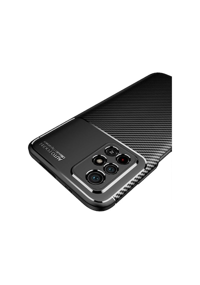 Xiaomi Redmi Note 11t 5g Kılıf Karbon Görünümlü Silikon Kamera Korumalı Üstün Koruma Celikaksesuar Lacivert