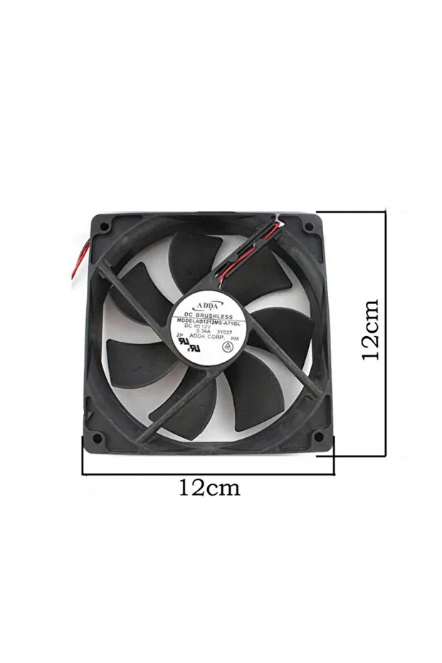 10 Adet 12 Cm Dc 12v 4 Pinli 120x120mm 12cm Kare Kasa Fanı Molex-pin Soketli Fan Sessiz 10x Siyah