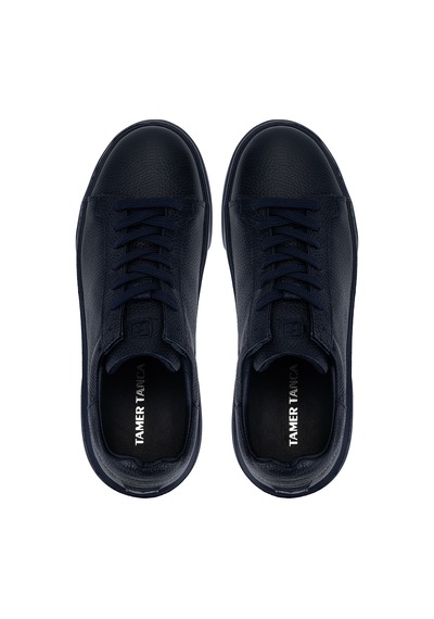 Tamer Tanca Erkek Hakiki Deri Lacivert Taban Sneakers & Spor Ayakkabı 1212 2501 Erk Ayk Y26 Lacı Tbn/lacı Fltr