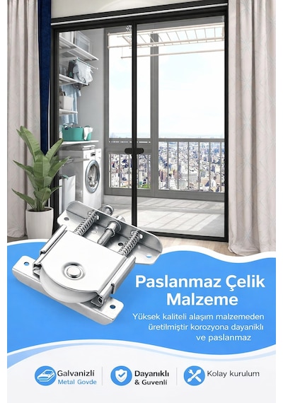 Sürgülü Dolap Kapak Mekanizması Tekerleği 80 Kg Kapasiteli Gardırop Vestiyer Sürme Kapı Makara Beyaz
