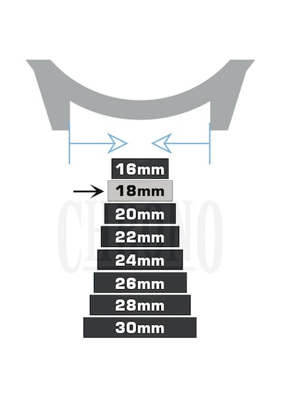 18mm Lacivert Floter Hakiki Deri Saat Kordonu Kayış Chr66218