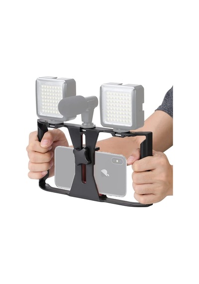 Cep Telefonları Ile Uyumlu U Hand Rig Cage Kafes Stabilizer Samsung Iphone Huawei Realme Vb.