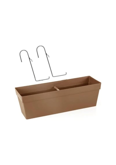 Omnipazar So-yb02a Askılı Yalı Balkon Saksı 10.8 Lt Mocha 3 Adet