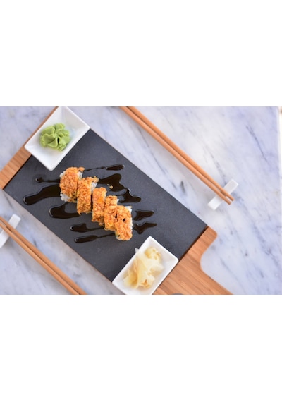 Seshu - 10 Parça Sushi Seti Kahverengi