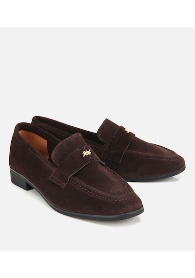 Hotiç Kadın Süet Deri Taba Yumuşak Dokulu Klasik Loafer