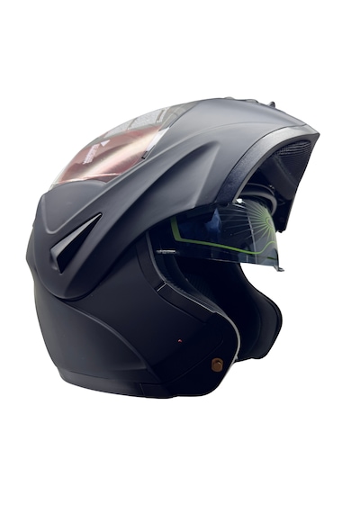 Kask Vrt Marka Vizörlü Çeneden Açılır Mat Siyah