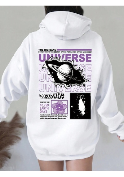 Nevermınd Unisex Universe Baskılı Oversize Baskılı Kapşonlu Sweatshirt 3 Iplik Beyaz Beyaz Nevermınd Unisex Universe Baskılı Oversize Baskılı Kapşonlu Sweatshirt 3 Iplik Beyaz Beyaz