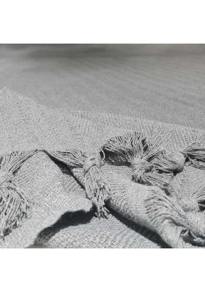 Çift Kişilik Pike 200x230cm, Gri, %100 Pamuk, Yumuşak Dokulu, Hann Yalın Gri