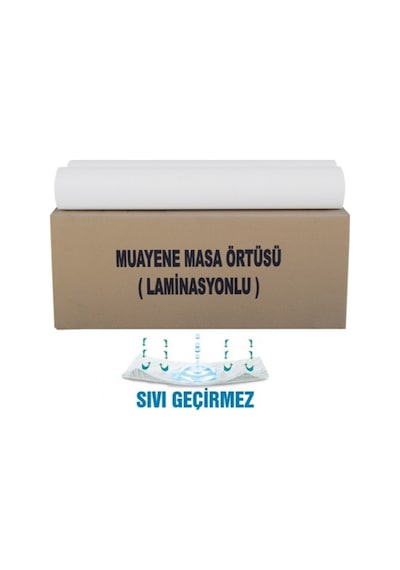 Laminasyonlu Muayene Masa Sedye Örtüsü 50 CM x 50 M 12 Rulo