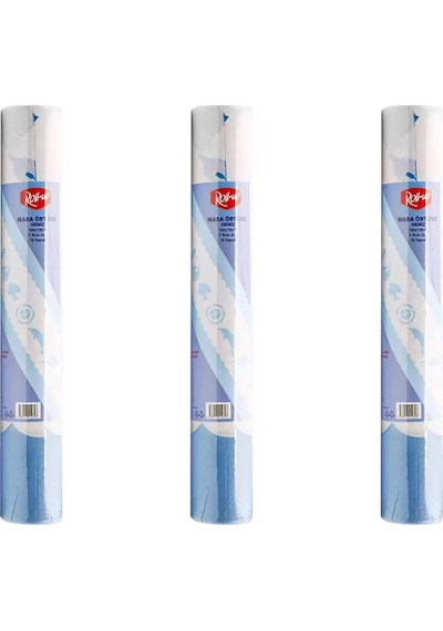 Roll-up Tek Kullanımlık Kağıt Laminelli Masa Örtüsü - 100x150 Cm. - Deniz Desenli -16 Yaprak 3 Rulo