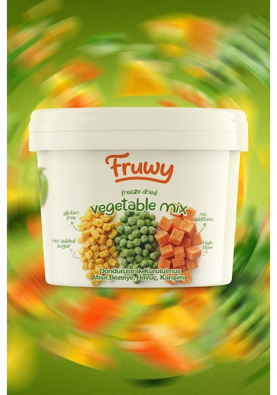 Freeze Dried Sebze Mix Kova Dondurularak Kurutulmuş Sebze Mix Diğer