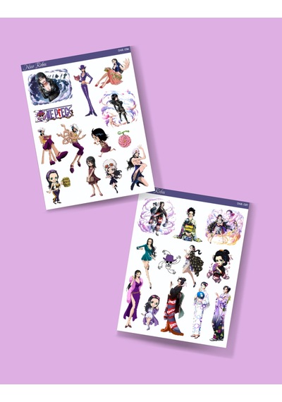 Nico Robin - One Piece 2 Li Sticker Etiket Seti Anime Çıkartmaları Etiket Kağıdı Minithingsart