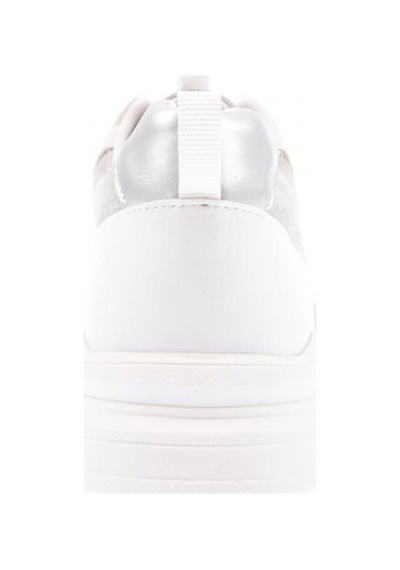 Dgn 65134-22y Kadın Bağcıklı Kalın Taban Sneakers Ayakkabı 65134-2027-R0198 Beyaz