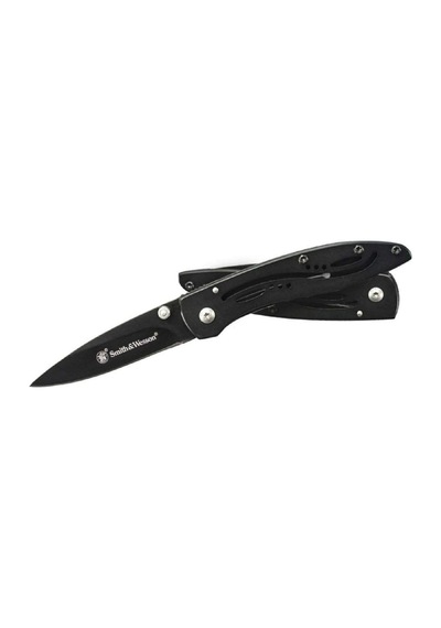 Smith Wesson Lpb Mini Drop Point Folding Knife, Black Kamp Çakı Cklpbcp Siyah