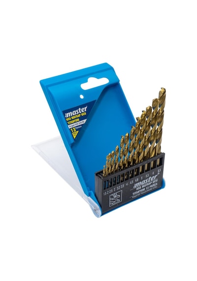 Master 530826 Titanyum Hss Matkap Ucu Seti 1.5-6.5mm 13 Parça