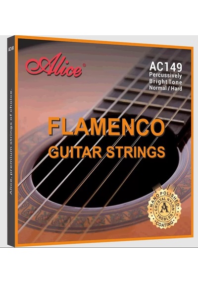Alice Ac149-n Flamenko Gitar Tel Seti - Crystal Carbon Normal Te