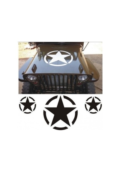 Army Star Askeri Yıldız Araba Off-Road Araba Sticker Set 2 Araba