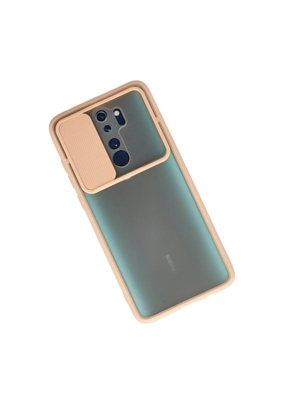 Cosmotex Newface Xiaomi Redmi Note 8 Pro Kılıf Palm Buzlu Kamera Sürgülü Silikon - Pembe