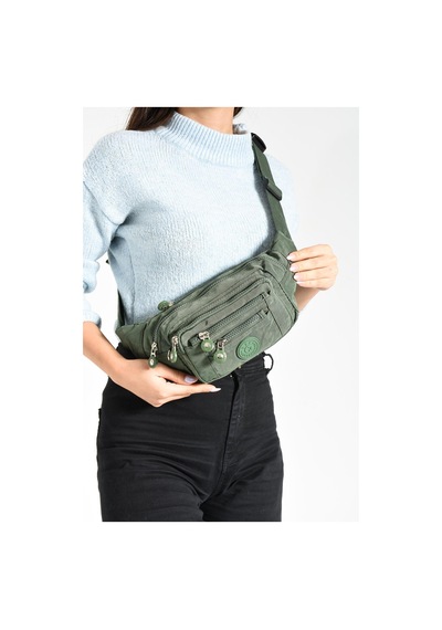 571 Collections Çok Cepli Bel Çantası Unisex Yeşil Model: 571-7f - Yeşil