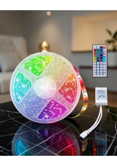 Rgb Şerit Led 10 Metre İç Mekan Uyumlu Uuczzz10mşeritledddddd2