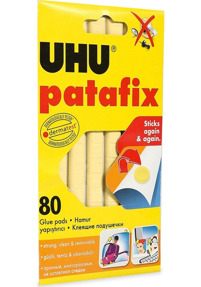 Uhu Patafix Beyaz Hamur Yapıştırıcı 80'li Paket