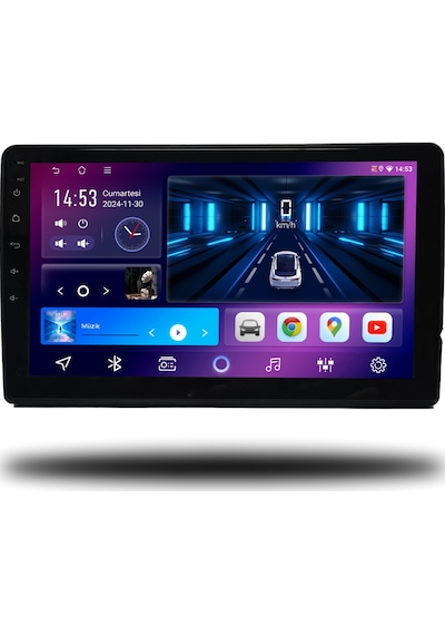 Caros Citroen C5 2008-2015 Uyumlu Android Multimedya 6gb Ram 128gb Hafıza 10"