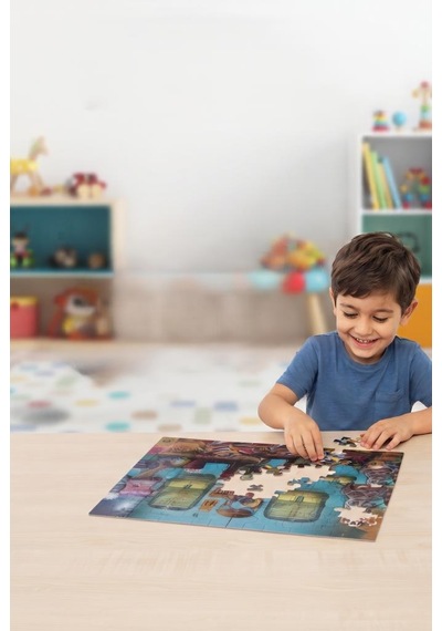Dedektif Reptır 35 Parça Ofis Temalı Çerçeveli Eğitici Ve Eğlenceli Oyuncak Puzzle