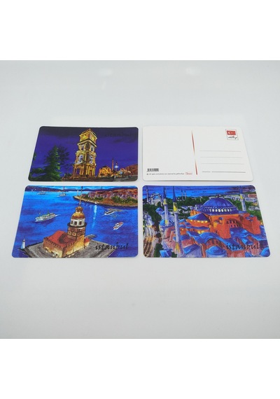 Giftsturkiye Kartpostal İstanbul Yılbaşı Hediye 6'lı Set