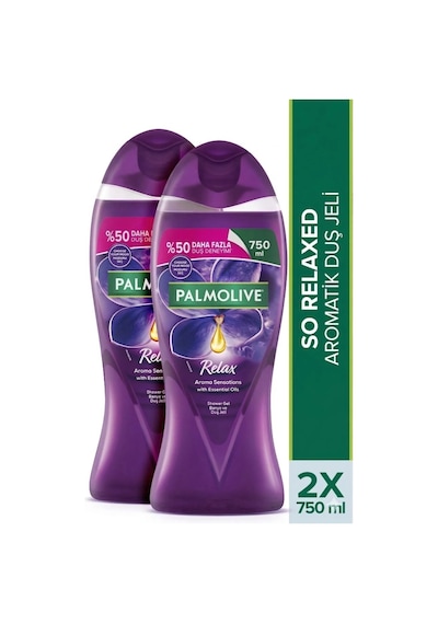 Palmolive So Relaxed Aromatik Duş Jeli 750 Ml X 2 Lavanta Ve Ylang Ylang İle Rahatlatıcı Koku Diğer
