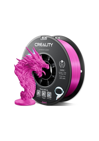 Resmi Creality Petg 3d Yazıcı Filament 1,75 Mm 1 Kg 2,2 Lbs , Yüksek Hassasiyetli Güçlü Tokluk, Kokusuz Daha İyi Akış Nem Geçirmez 3d Baskı Ender Filament Macenta Çok Renkli Resmi Creality Petg 3d Yazıcı Filament 1,75 Mm 1 Kg 2,2 Lbs , Yüksek Hassasiyetli Güçlü Tokluk, Kokusuz Daha İyi Akış Nem Geçirmez 3d Baskı Ender Filament Macenta Çok Renkli