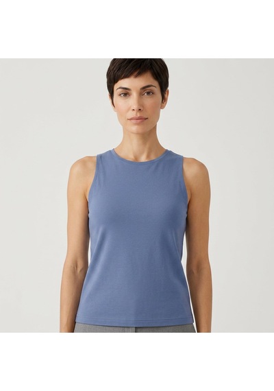 Bonbon Kadın Basic Kolsuz İçi Yarım Astarlı Tshirt Bb2538 Koyu Mavi