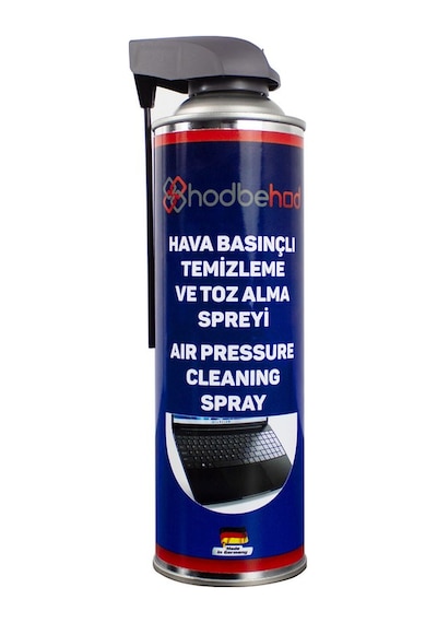 Tetikli Çubuklu Kapak Toz Alıcı Basınçlı Hava Spreyi Air Duster 500 ML