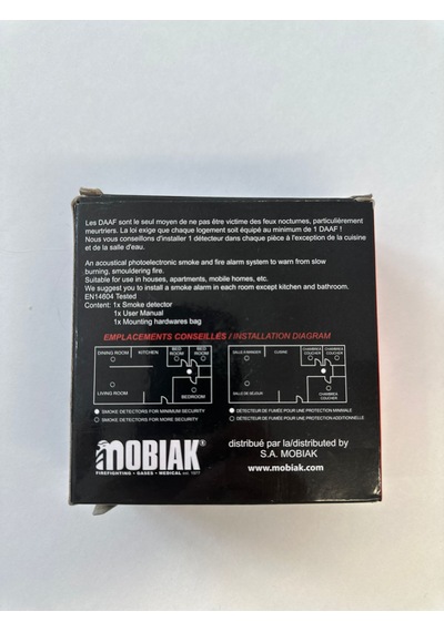 Mobıak - Pilli Duman Dedektörü - 9v Pil Dahildir