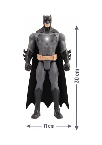 Batman Işıklı Ve Sesli Hareketli Eklemli 30 Cm - Figür İkonik Pelerinli Figür Oyuncak