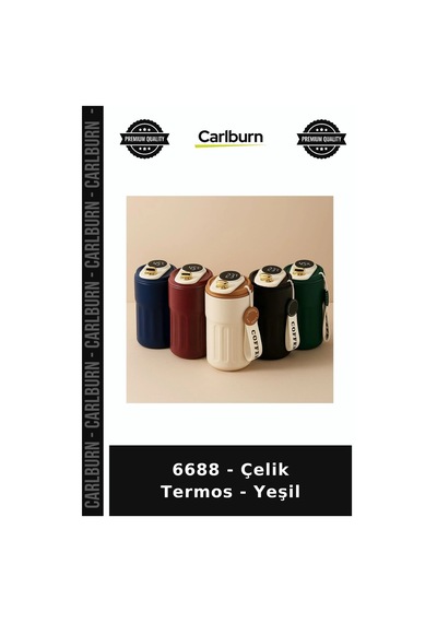 Özel Üretim İçecek Seyahat 6688 - Çelik Termos - Yeşil Diğer