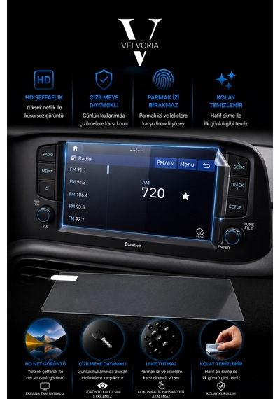 Hyundai İ10 Navigasyon Multimedya Uyumlu Nano Anti-broken Ekran Koruyucu