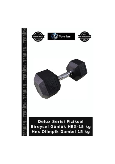 Delux Serisi Fiziksel Bireysel Günlük Hex-15 Kg Hex Olimpik Dambıl 15 Kg
